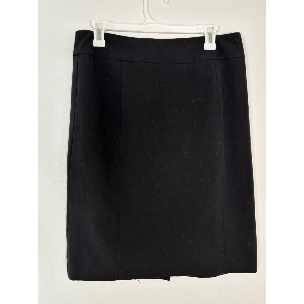 New York‎ & Company Black Stretch Pencil Skirt Size 8 Professional Knee Length